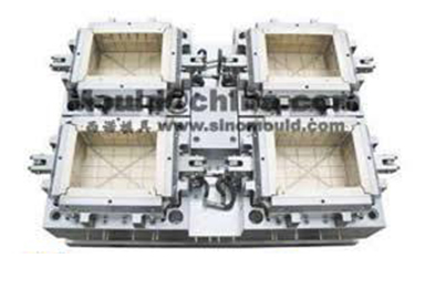 4腔周轉箱模具